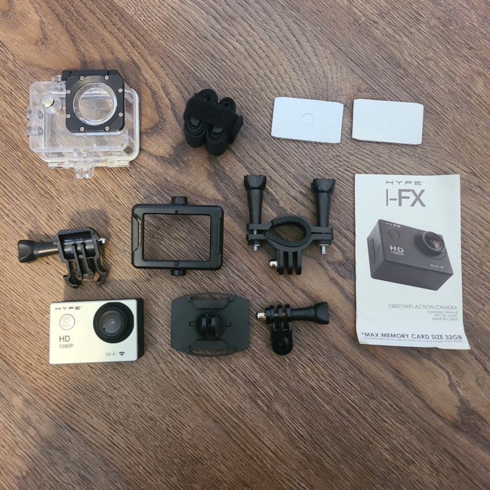 Hype I-FX HD Action Camera - Black and Silver